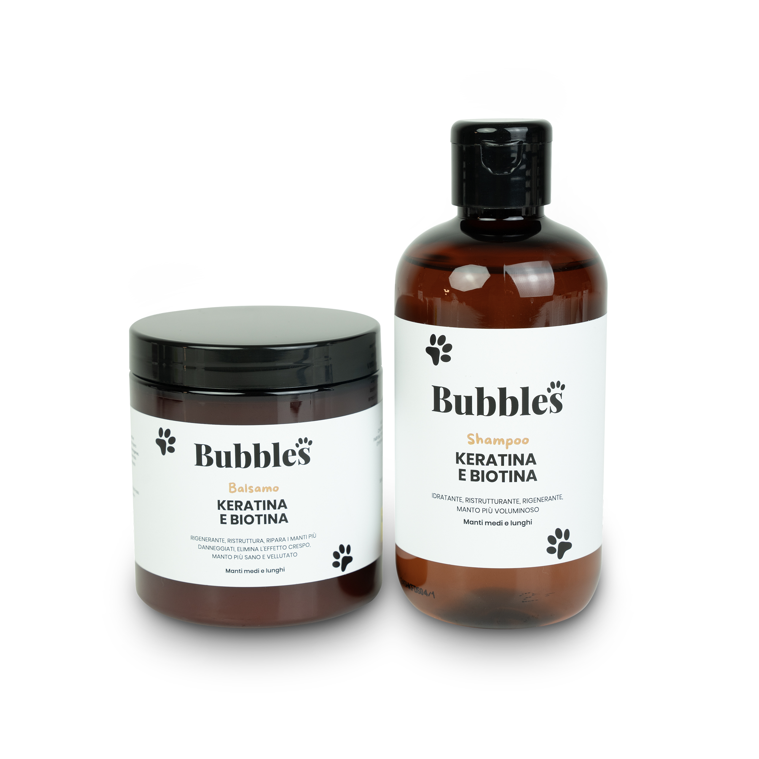 kit-keratina e biotina-bubblespet-lineacane-shampooe balsamo