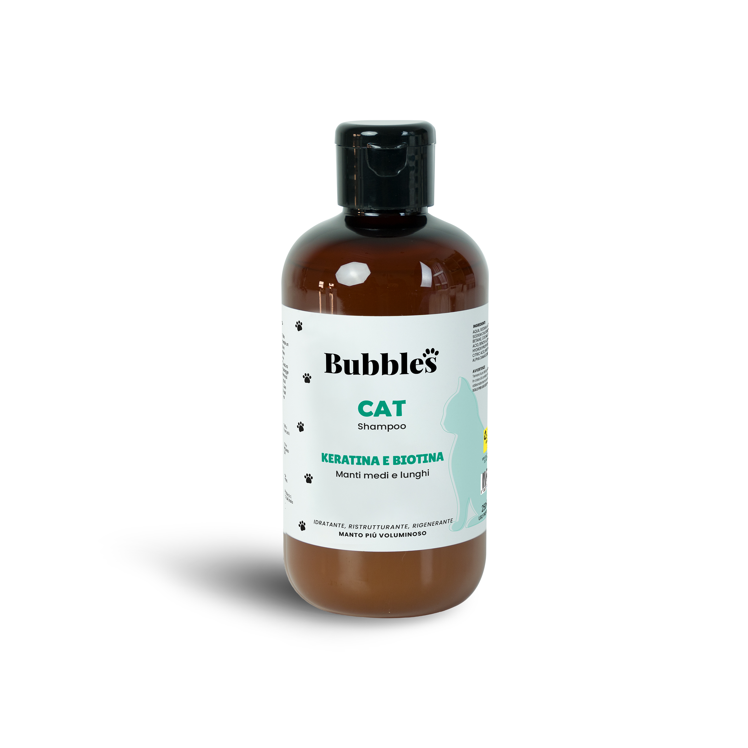 linea gatto shampoo keratina bubbles pet milano